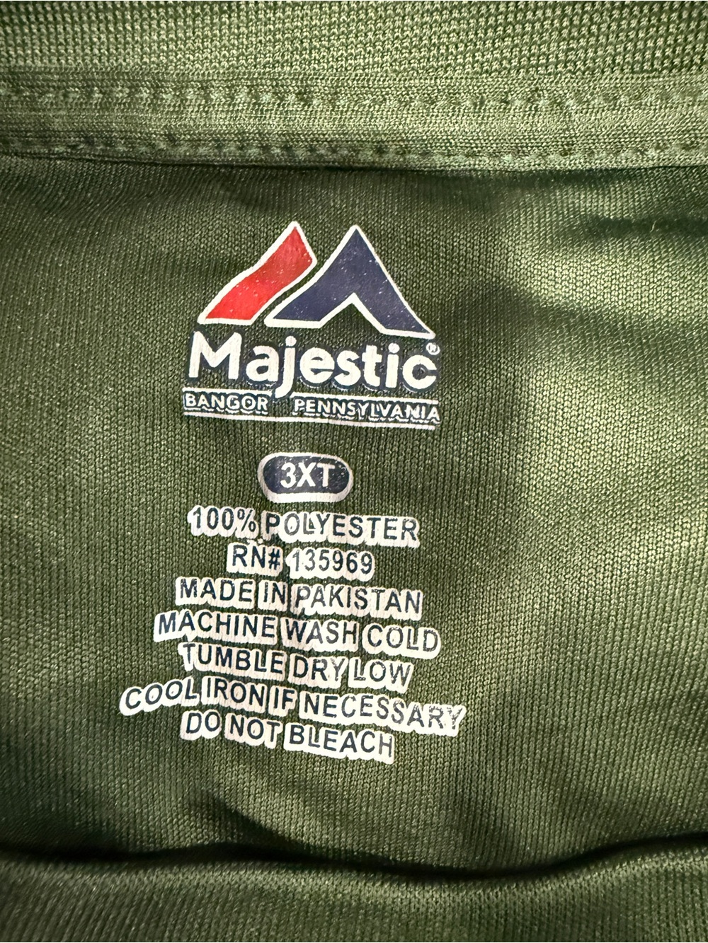 NWT Majestic Milwaukee Bucks Poly Green Logo Tee Shirt Men Big Tall 3XT 3XL - Picture 8 of 10